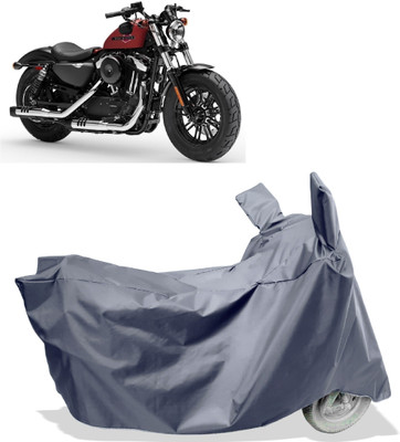 Amexride Two Wheeler Cover for Harley Davidson(Forty Eight, Grey)