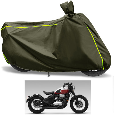 Euro Care Waterproof Two Wheeler Cover for JAWA(Bobber 350, Green)