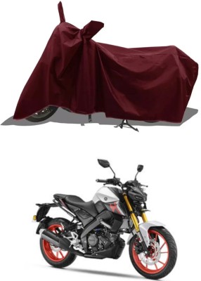 RAQTRO Two Wheeler Cover for Yamaha(MT 15 New BS6, Maroon)