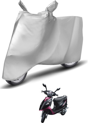 Caronix Waterproof Two Wheeler Cover for TVS(Streek, Silver)