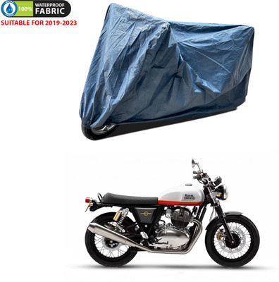 PAGORA Waterproof Two Wheeler Cover for Royal Enfield(Interceptor 650, Blue)
