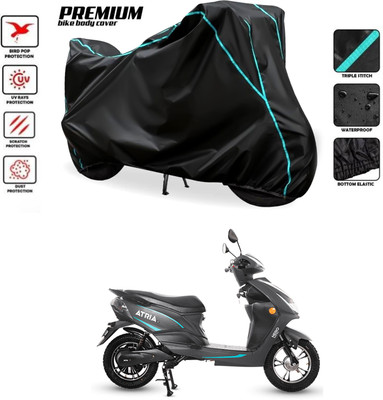 SThanaveX Waterproof Two Wheeler Cover for Hero(Electric Atria, Black)