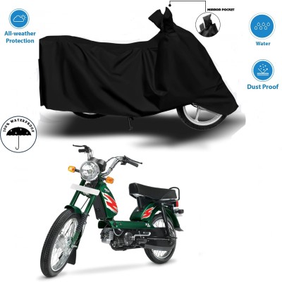 WMIZEXA Waterproof Two Wheeler Cover for Universal For Bike(Jupiter 125, Black)