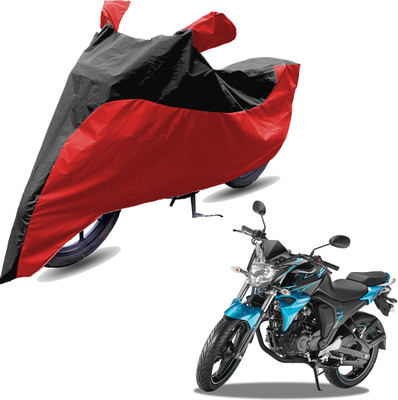 RiderShine Two Wheeler Cover for Yamaha(FZ-S FI, Red, Black)