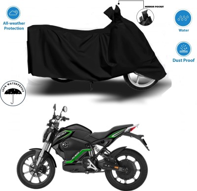 WMIZEXA Waterproof Two Wheeler Cover for Universal For Bike(Pleasure, Black)