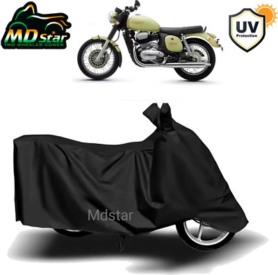 Mdstar Waterproof Two Wheeler Cover for JAWA(42, Black)