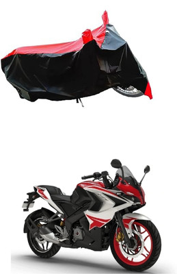 VESMEI Two Wheeler Cover for Bajaj(Pulsar 220, Red)