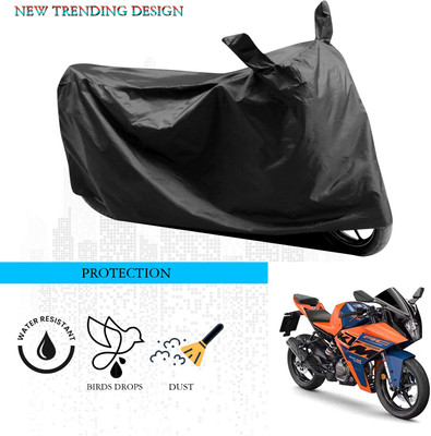 ANTHUB Waterproof Two Wheeler Cover for KTM(RC125, Black)