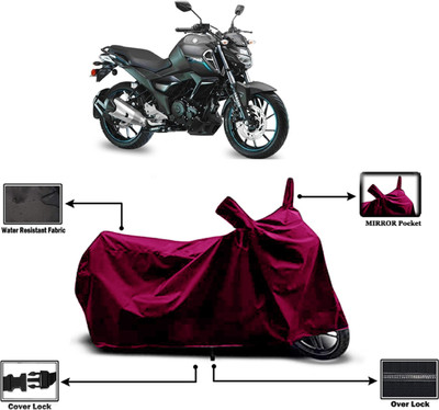 Amexride Two Wheeler Cover for Yamaha(FZ-S, Maroon)