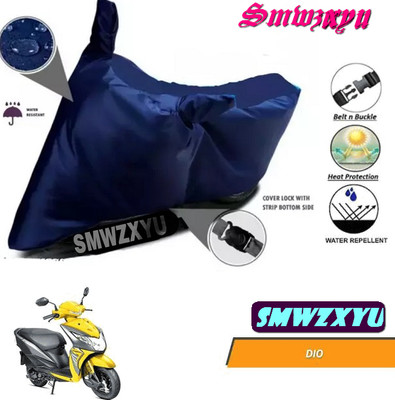 smwzxyu Waterproof Two Wheeler Cover for Honda(Dio, Blue)