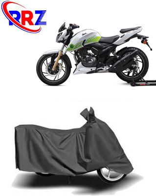 RRZ Waterproof Two Wheeler Cover for TVS(Apache RTR 200 Fi E100, Grey)