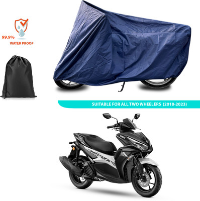 PAGORA Waterproof Two Wheeler Cover for Yamaha(Aerox 155 Maxi BS6, Blue)