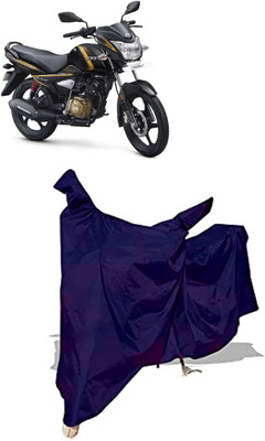 Amexride Two Wheeler Cover for TVS(Victor Premium BS6, Blue)