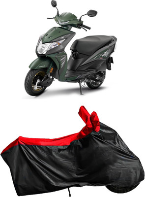 Autofly Waterproof Two Wheeler Cover for Honda(Dio, Red, Black)