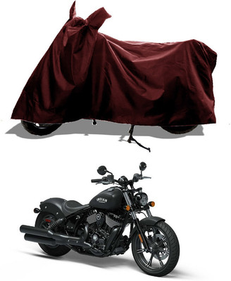 GROFATIK Two Wheeler Cover for Indian(Chief Dark Horse, Maroon)
