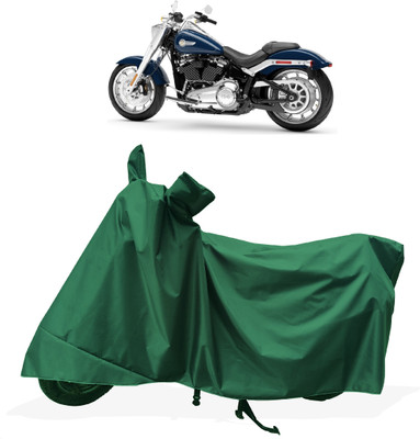Tricway Two Wheeler Cover for Harley Davidson(Fat Boy, Green)