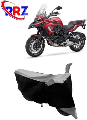 RRZ Waterproof Two Wheeler Cover for Benelli(TRK 502, Black, Grey)