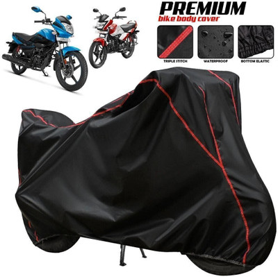 xodi Waterproof Two Wheeler Cover for Hero(Splendor I Smart, Black, Blue, Multicolor)