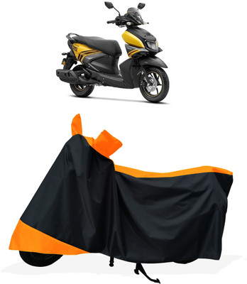 Tricway Two Wheeler Cover for Yamaha(Ray-ZR 125FI BS6, Orange)