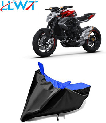 KPIND Waterproof Two Wheeler Cover for MV Agusta(Brutale, Black, Blue)