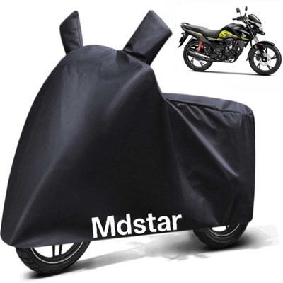 Mdstar Waterproof Two Wheeler Cover for Honda(SR 125, Black)