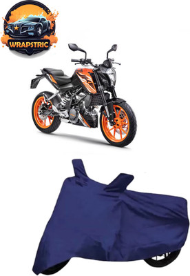 WRAPSTRIC Waterproof Two Wheeler Cover for KTM(125 Duke BS6, Blue)