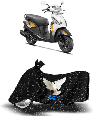 BigFly Waterproof Two Wheeler Cover for Hero(Pleasure, Black)