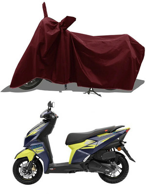 eTrack Waterproof Two Wheeler Cover for TVS(Ntorq 125, Maroon)