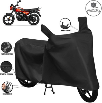 MADAFIYA Waterproof Two Wheeler Cover for Bajaj(CT110, Black)