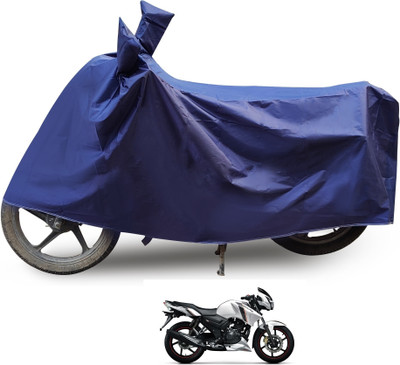 Euro Care Waterproof Two Wheeler Cover for TVS(Apache RTR 160, Blue)