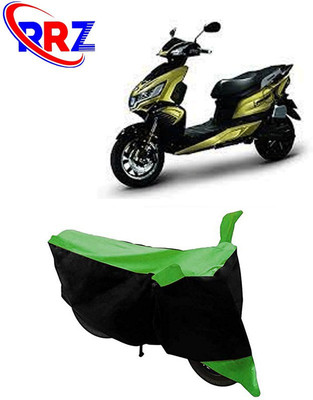 RRZ Waterproof Two Wheeler Cover for Okinawa(i-Praise, Black, Green)