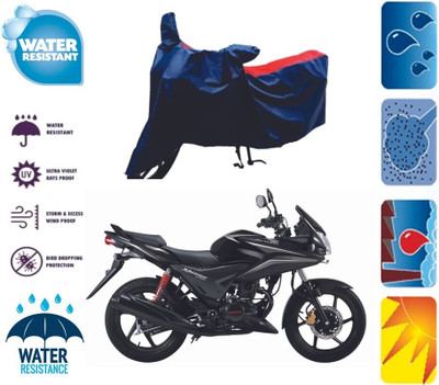 SK AUTO Waterproof Two Wheeler Cover for Hero(Ignitor, Red, Blue)