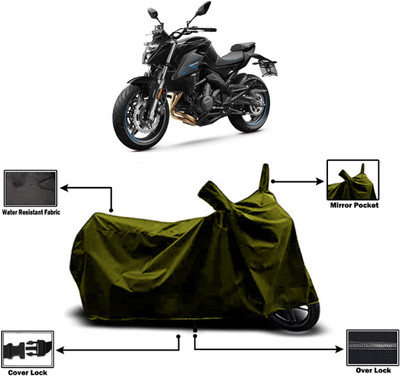 Amexride Two Wheeler Cover for CFMoto(650 NK, Green)
