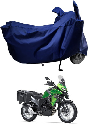Amexride Two Wheeler Cover for Kawasaki(Versys-X 300, Blue)