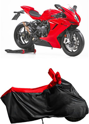 Autofly Waterproof Two Wheeler Cover for MV Agusta(F3, Red, Black)