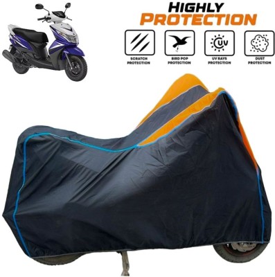 ZAQE Two Wheeler Cover for Yamaha(Ray Z, Black, Orange, Blue)