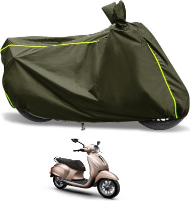 Euro Care Waterproof Two Wheeler Cover for Bajaj(New Chetak, Green)