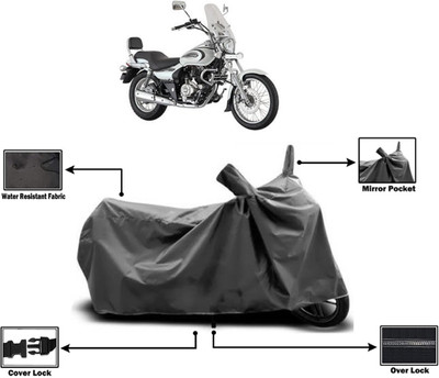 Amexride Two Wheeler Cover for Bajaj(Avenger 220 Cruise, Grey)