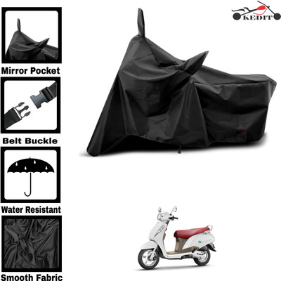 KEDIT Two Wheeler Cover for Suzuki(New Access 125, Black)