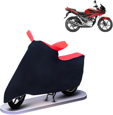 KEDIT Two Wheeler Cover for Honda(CBF Stunner, Red, Black)