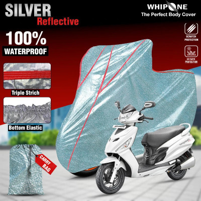 Whipone Waterproof Two Wheeler Cover for Hero(Maestro, Silver)