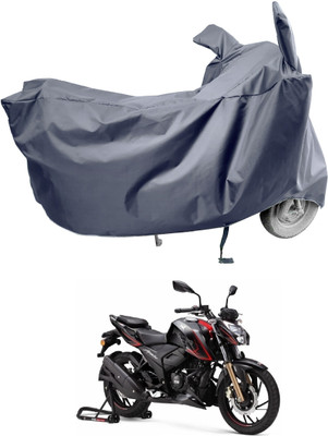 Amexride Two Wheeler Cover for TVS(Apache RTR 200 4V, Grey)