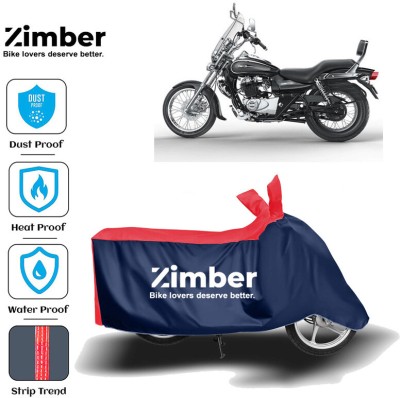 ZIMBER Two Wheeler Cover for Bajaj(Avenger 220 Cruise, Red, Blue)