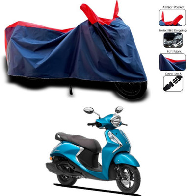 AASHTIK MART Two Wheeler Cover for Yamaha(Fascino 125, Red)