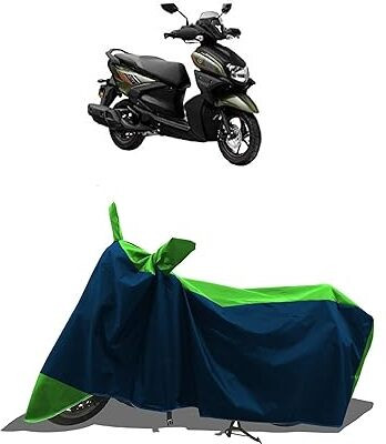 B R Enterprisez Waterproof Two Wheeler Cover for Yamaha(Ray-ZR 125FI, Blue, Green)