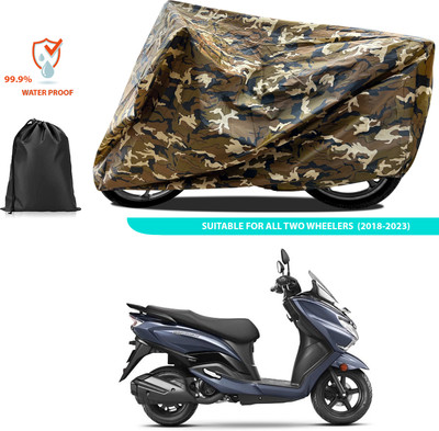 PAGORA Waterproof Two Wheeler Cover for Suzuki(Burgman Street 125, Yellow)