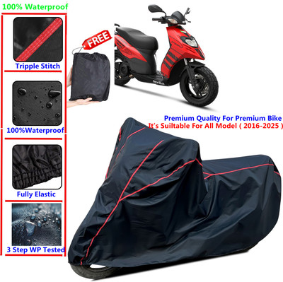 SThanaveX Waterproof Two Wheeler Cover for Aprilia(Storm 125, Black)