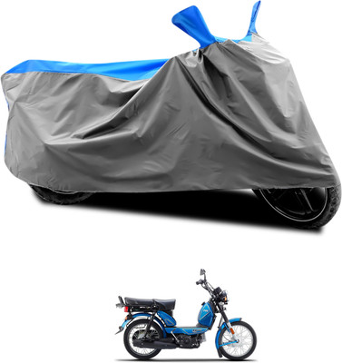 CODOKI Waterproof Two Wheeler Cover for TVS(XL 100, Grey, Blue)