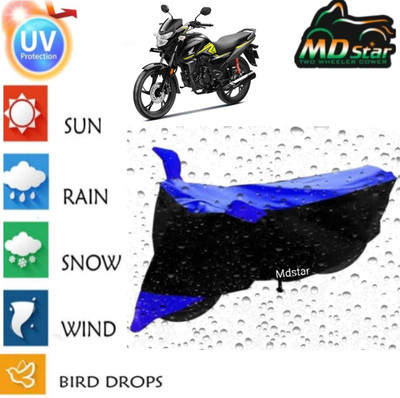 Mdstar Waterproof Two Wheeler Cover for Hero Electric(Electric Dash, Blue)