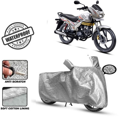 ROYAL AUTO MART Waterproof Two Wheeler Cover for Mahindra(Centuro, Silver)